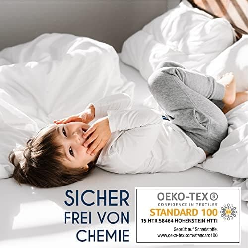 Dreamzie Spannbettlaken 90x190/200 cm – 100% Jersey‑Baumwolle, OEKO‑TEX STANDARD 100