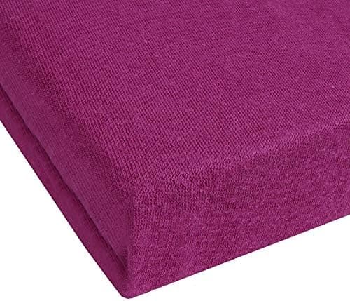NatureMark Jersey-Spannbettlaken – 100% Baumwolle, 120 x 200 cm (Schoko Braun)
