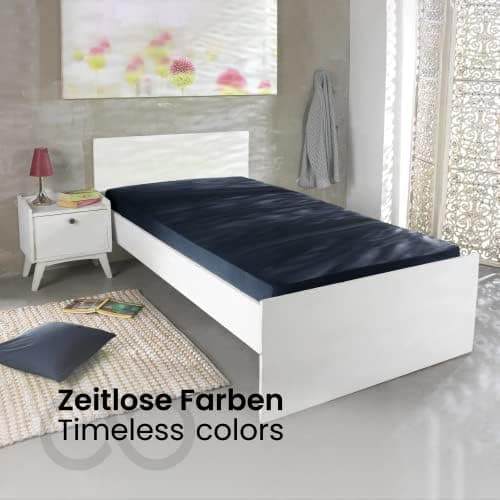 Jersey-Spannbettlaken 100% Baumwolle 180×200–200×200 cm