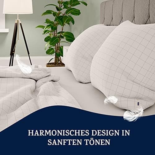 sleepwise Bettwäsche 135x200 Mikrofaser – ÖKO‑TEX zertifiziert, bügelfrei & knitterfrei, 2‑tlg. (inkl. 80x80 cm Kissenbe