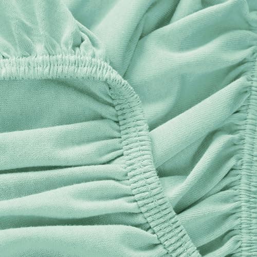 Mixibaby Spannbettlaken Jersey 100% Baumwolle – 180 x 200 cm, Hellgrau