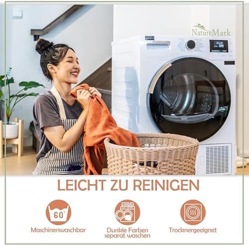 NatureMark Mikrofaser-Spannbettlaken 90x200–100x200 cm, türkis