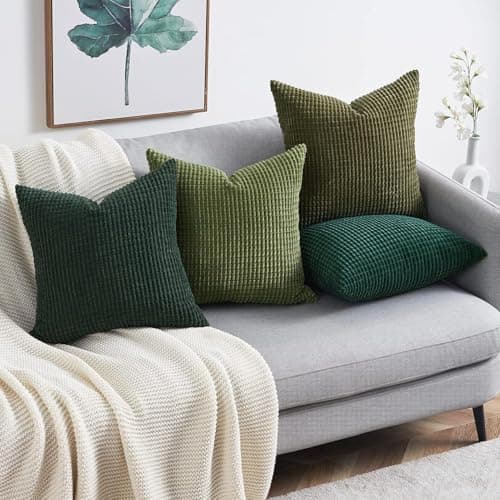 Topfinel Kissenbezüge 40x40 cm 4er-Set Rosa – Cord-Optik, flauschig, GRS‑zertifiziert