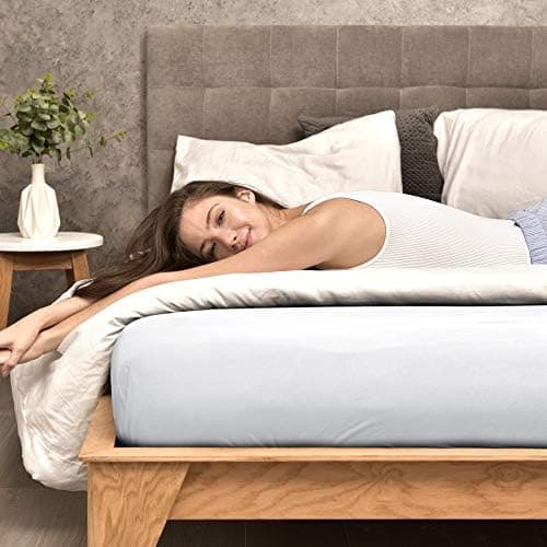 leevitex® Spannbettlaken 180x200–200x200 cm | 100% Jersey-Baumwolle | für Matratzen bis 25 cm