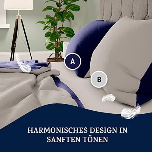 sleepwise Bettwäsche 135x200 Mikrofaser – ÖKO‑TEX zertifiziert, bügelfrei & knitterfrei, 2‑tlg. (inkl. 80x80 cm Kissenbe