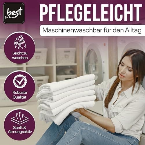 Elastisches Jersey-Spannbettlaken 90x180 cm – 100% Baumwolle, kuschelig warm