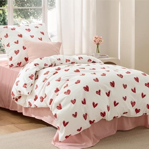 BEDSURE Bettwäsche-Set 135x200 (4-teilig) – Wendebettwäsche OEKO-TEX STANDARD 100 mit Reißverschluss, 2×80x80 Kissenbezü