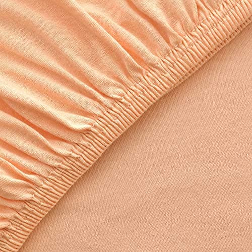 leevitex® Spannbettlaken 180x200–200x200 cm | 100% Jersey-Baumwolle | für Matratzen bis 25 cm