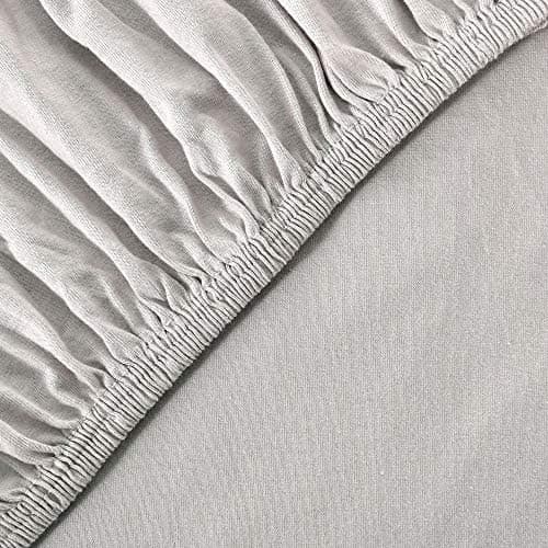 leevitex® Spannbettlaken 180x200–200x200 cm | 100% Jersey-Baumwolle | für Matratzen bis 25 cm