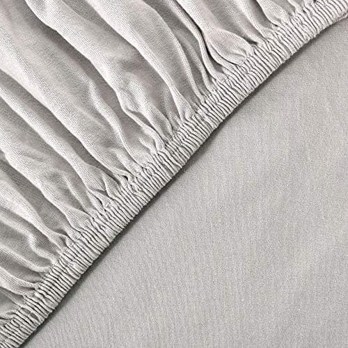 leevitex® Spannbettlaken 180x200–200x200 cm | 100% Jersey-Baumwolle | für Matratzen bis 25 cm