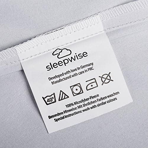sleepwise Bettwäsche 135x200 Mikrofaser – ÖKO‑TEX zertifiziert, bügelfrei & knitterfrei, 2‑tlg. (inkl. 80x80 cm Kissenbe
