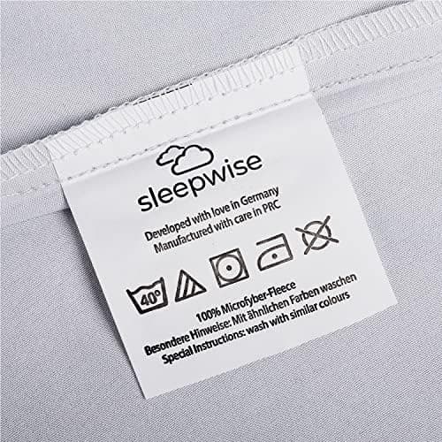 sleepwise Bettwäsche 135x200 Mikrofaser – ÖKO‑TEX zertifiziert, bügelfrei & knitterfrei, 2‑tlg. (inkl. 80x80 cm Kissenbe