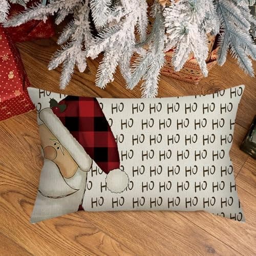 4er Set Kissenbezüge Weihnachten 40×80 cm – festliche Kissenhüllen für Sofa & Wohnzimmer