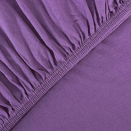 leevitex® Spannbettlaken 180x200–200x200 cm | 100% Jersey-Baumwolle | für Matratzen bis 25 cm