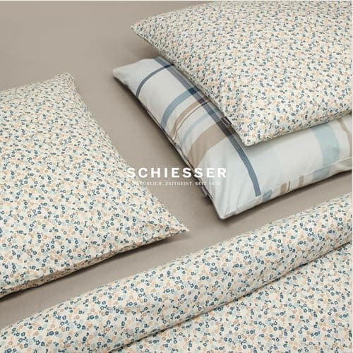 Schiesser Spannbettlaken Jessi – 100% gekämmte Baumwolle aus nachhaltiger Produktion | 180–190×200 cm, Matratzenhöhe bis