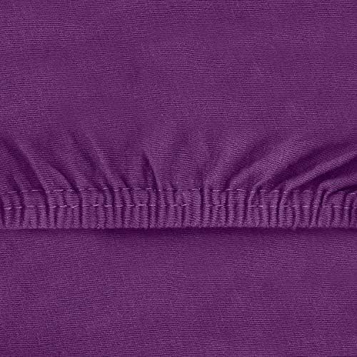 NatureMark Jersey-Spannbettlaken – 100% Baumwolle, 120 x 200 cm (Schoko Braun)