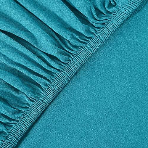 leevitex® Spannbettlaken 180x200–200x200 cm | 100% Jersey-Baumwolle | für Matratzen bis 25 cm