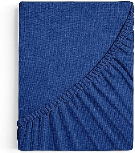 Premium Spannbettlaken 140x200–160x200 cm | 100% Baumwoll‑Jersey 160 g/m² | OEKO‑TEX MADE IN GREEN | 10 Farben