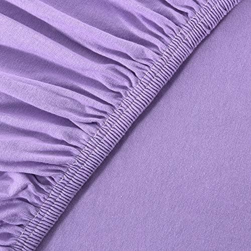 leevitex® Spannbettlaken 180x200–200x200 cm | 100% Jersey-Baumwolle | für Matratzen bis 25 cm
