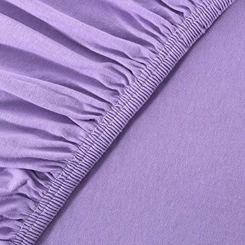 leevitex® Spannbettlaken 180x200–200x200 cm | 100% Jersey-Baumwolle | für Matratzen bis 25 cm