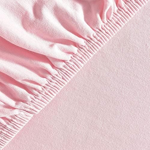 leevitex® Spannbettlaken 180x200–200x200 cm | 100% Jersey-Baumwolle | für Matratzen bis 25 cm