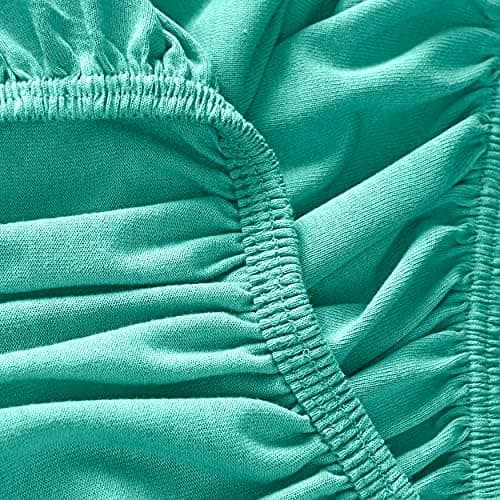 Mixibaby Spannbettlaken Jersey 100% Baumwolle – 180 x 200 cm, Hellgrau
