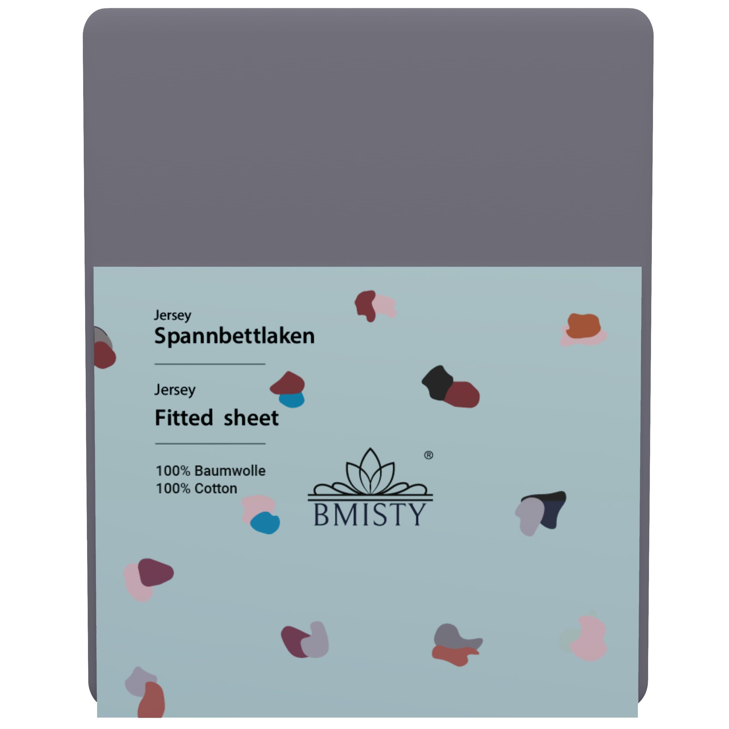 BMISTY Jersey-Spannbettlaken 90x200 cm – Baumwolle, OEKO‑TEX® zertifiziert