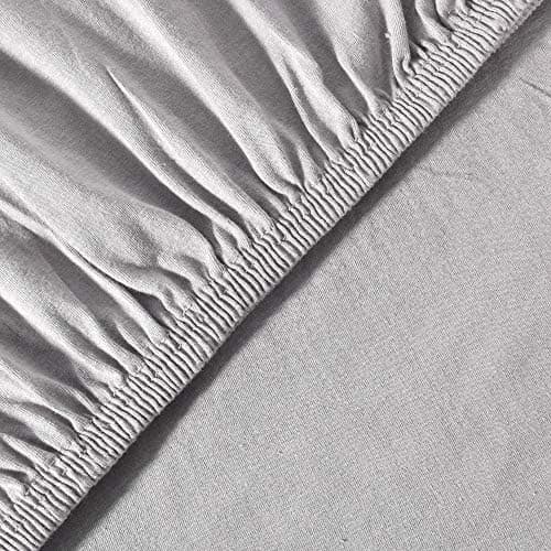 leevitex® Spannbettlaken 180x200–200x200 cm | 100% Jersey-Baumwolle | für Matratzen bis 25 cm