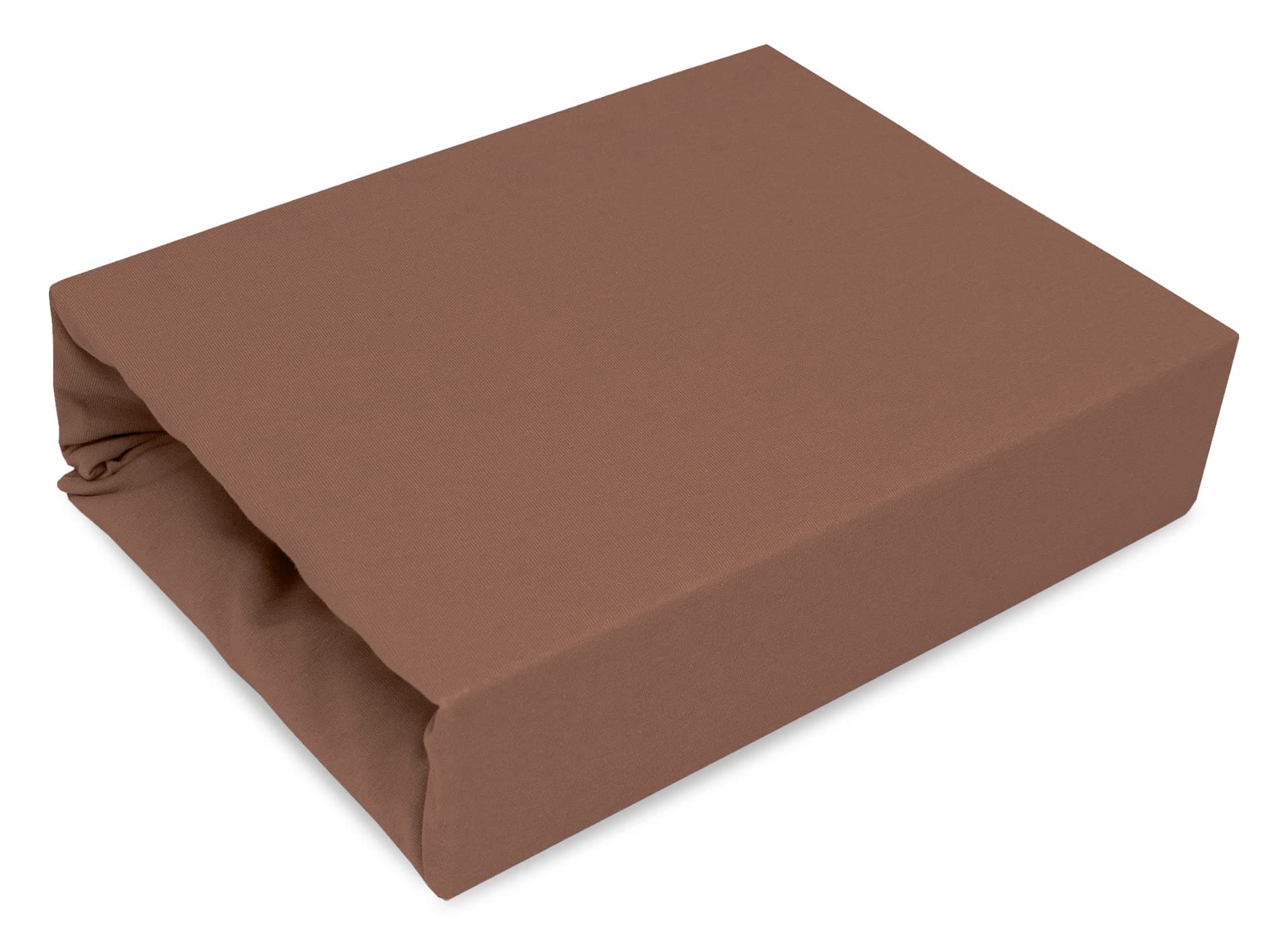 Best for Kids Spannbettlaken – 100% Baumwolle Jersey, 140 x 200 cm (Schokoladenbraun)