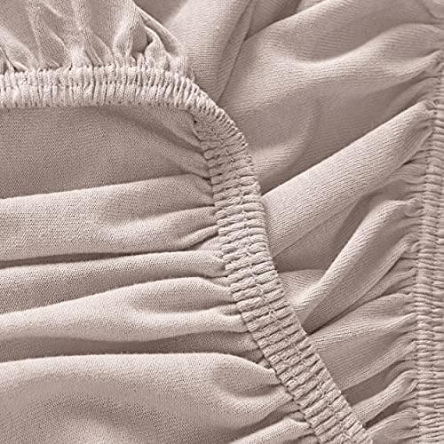 Mixibaby Spannbettlaken Jersey 100% Baumwolle – 180 x 200 cm, Hellgrau