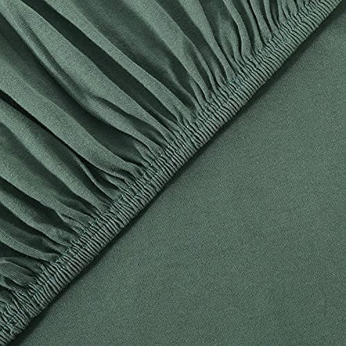 leevitex® Spannbettlaken 180x200–200x200 cm | 100% Jersey-Baumwolle | für Matratzen bis 25 cm