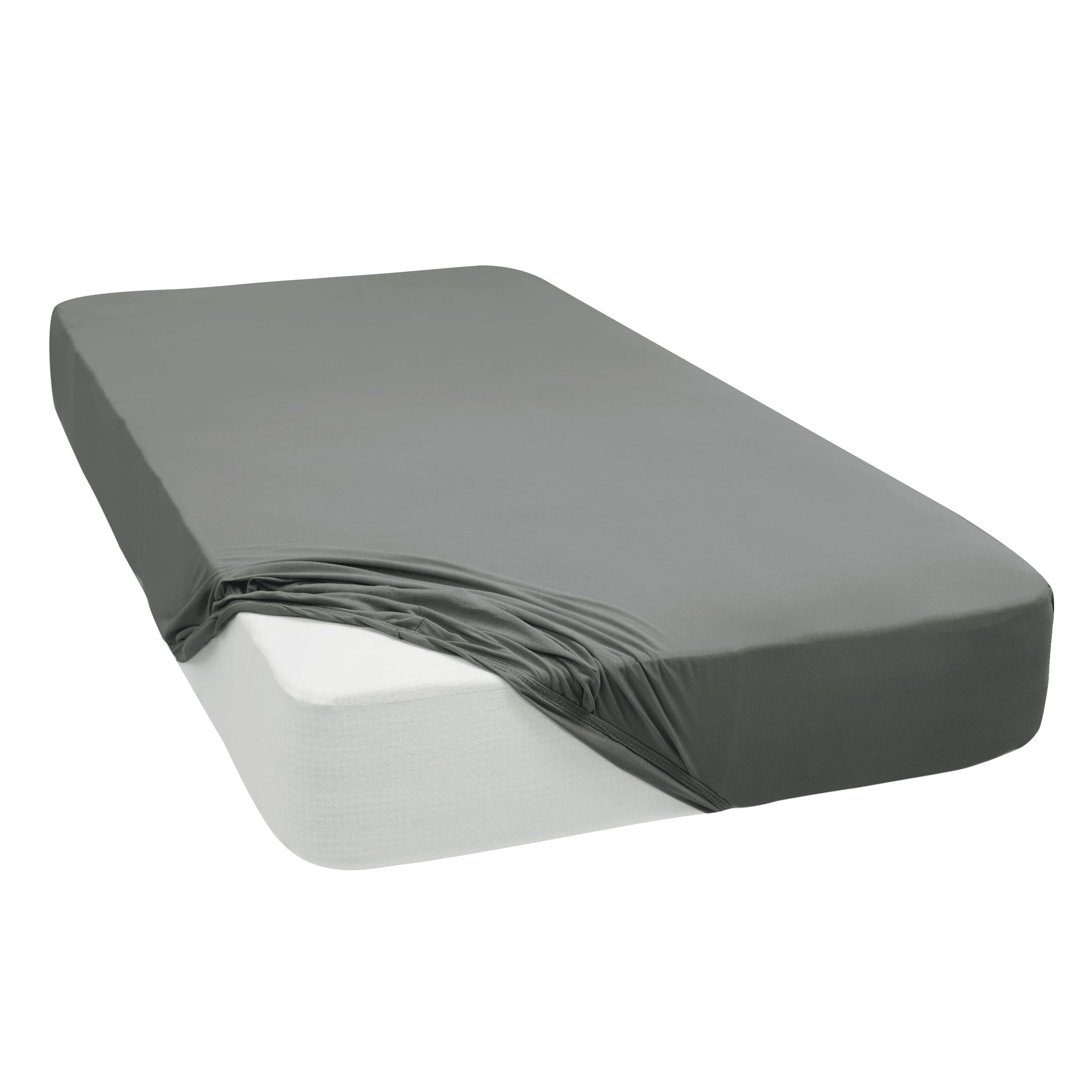 Mixibaby Jersey-Spannbettlaken – 100% Baumwolle, 90 x 200 cm, Silber