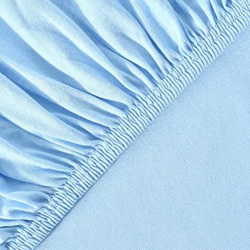 leevitex® Spannbettlaken 180x200–200x200 cm | 100% Jersey-Baumwolle | für Matratzen bis 25 cm