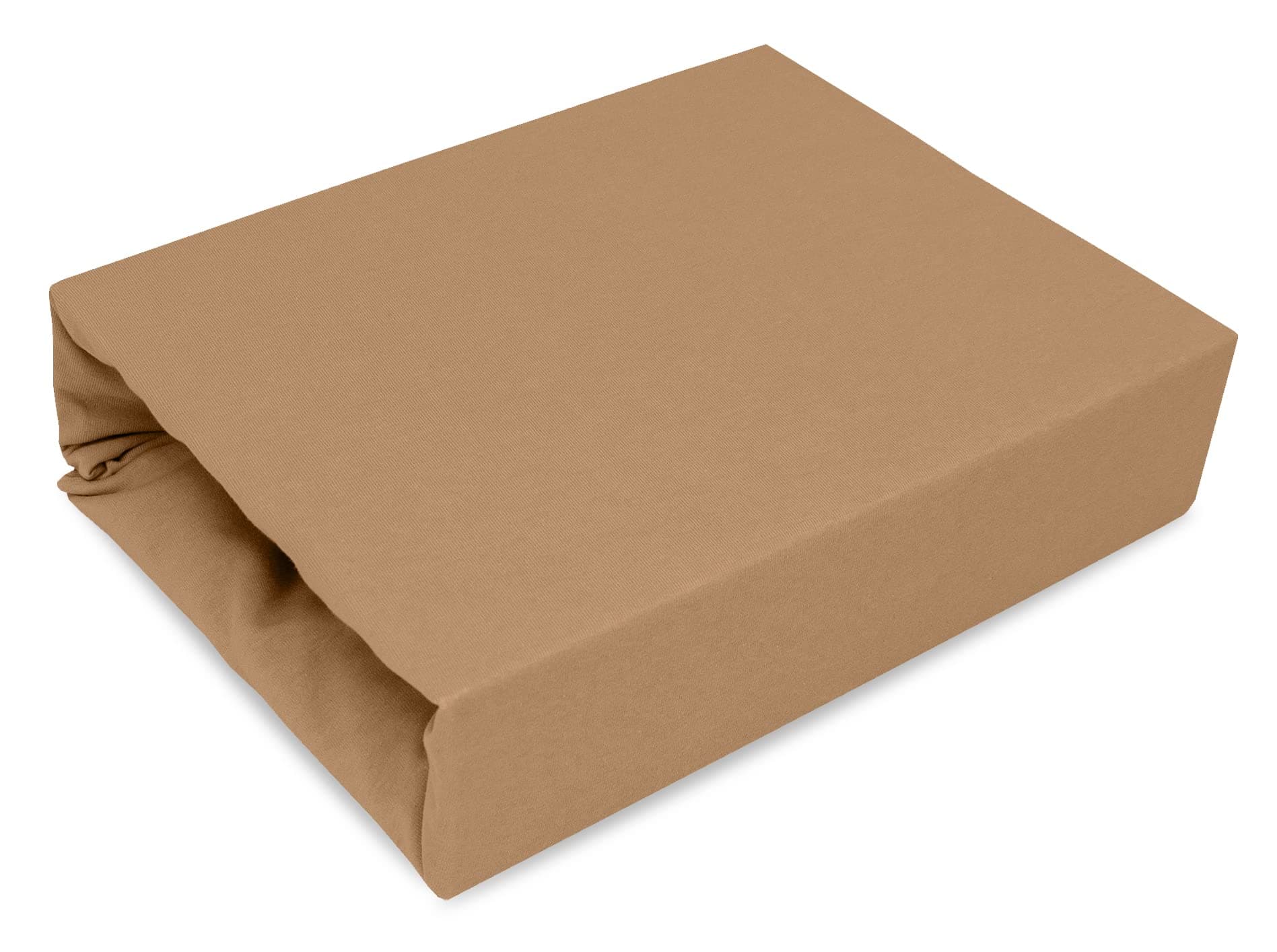 Best for Kids Spannbettlaken 100% Baumwolle Jersey – 90 x 200 cm (Beige), 22 Farben & 9 Größen