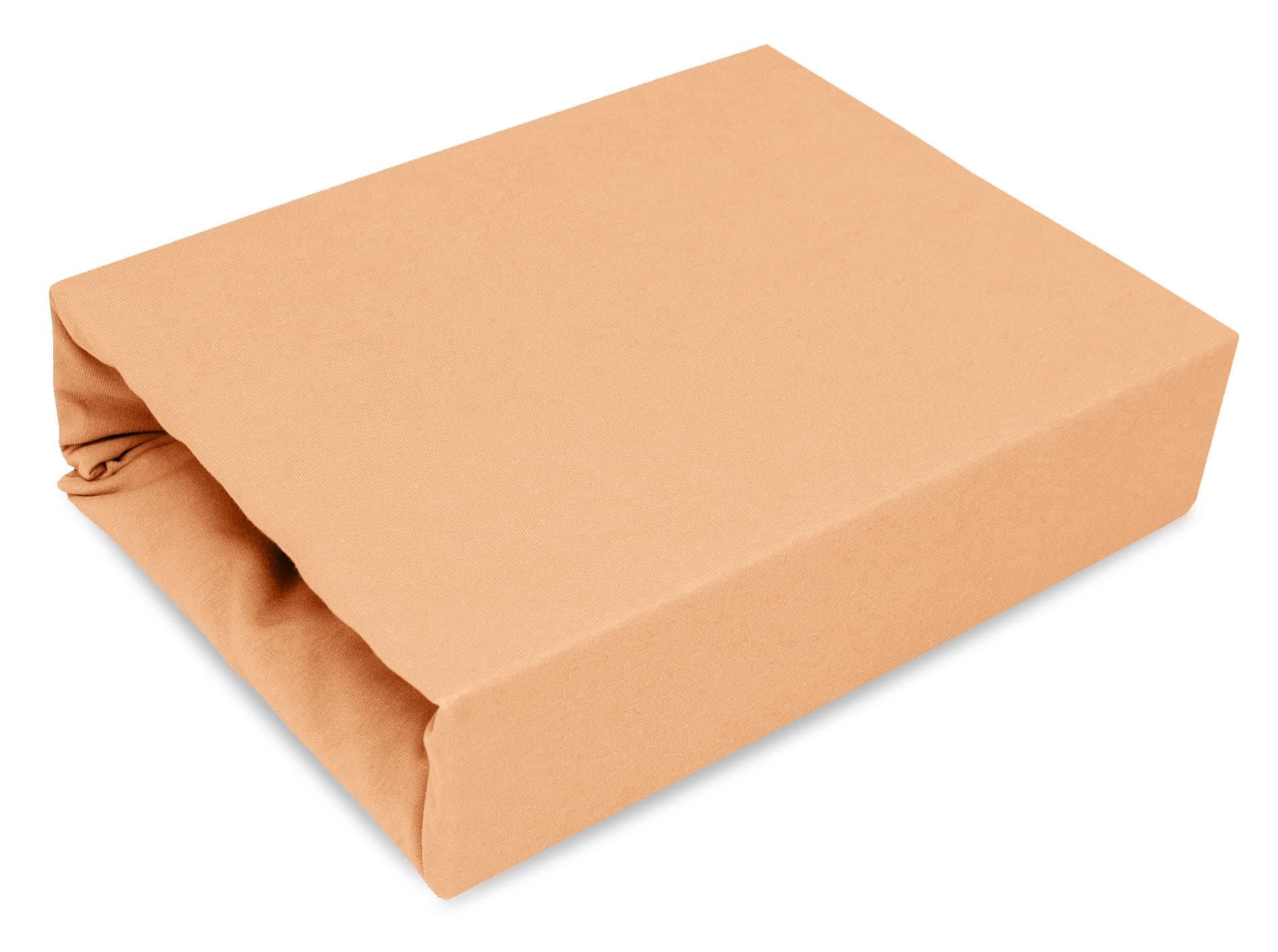 Spannbettlaken 100% Baumwolle (Jersey) – 180 x 200 cm, Lachs