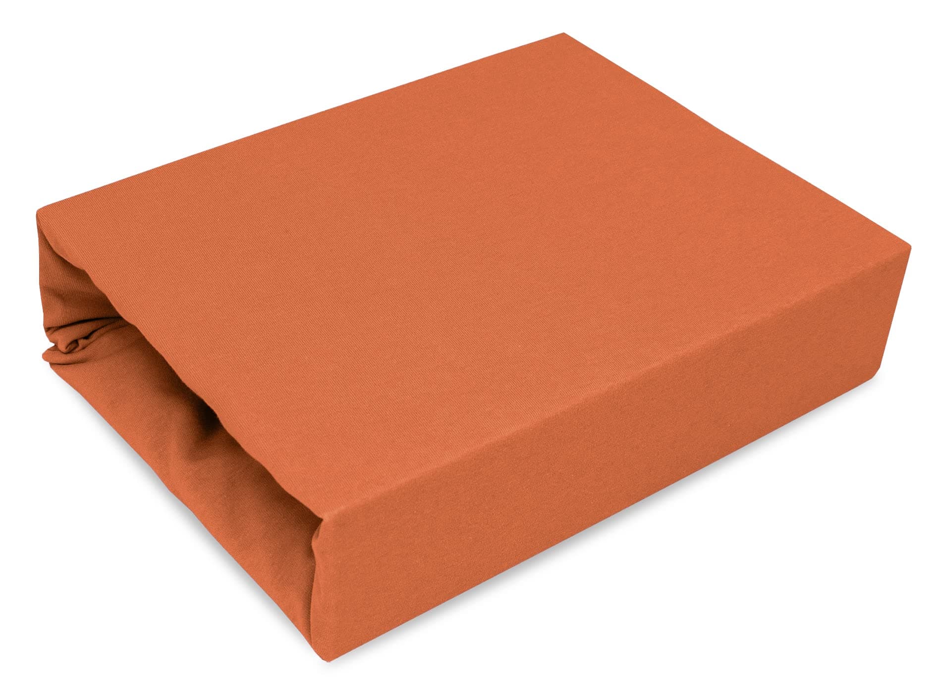 Best for Kids Spannbettlaken – 100% Baumwolle Jersey, 80×160 cm (Rostbraun)