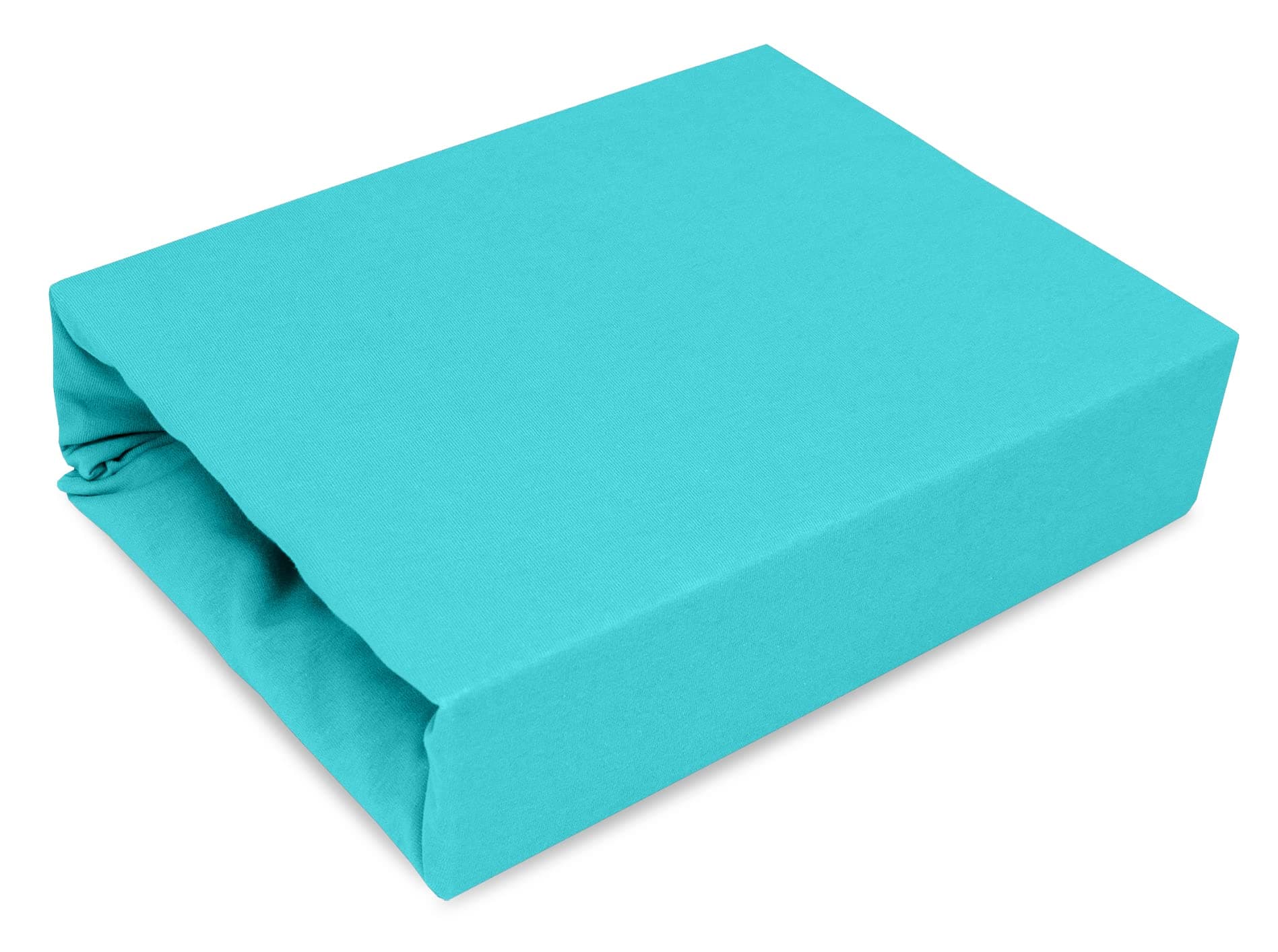 Best for Kids Spannbettlaken – 100% Baumwolle Jersey, 180 x 200 cm, Türkis