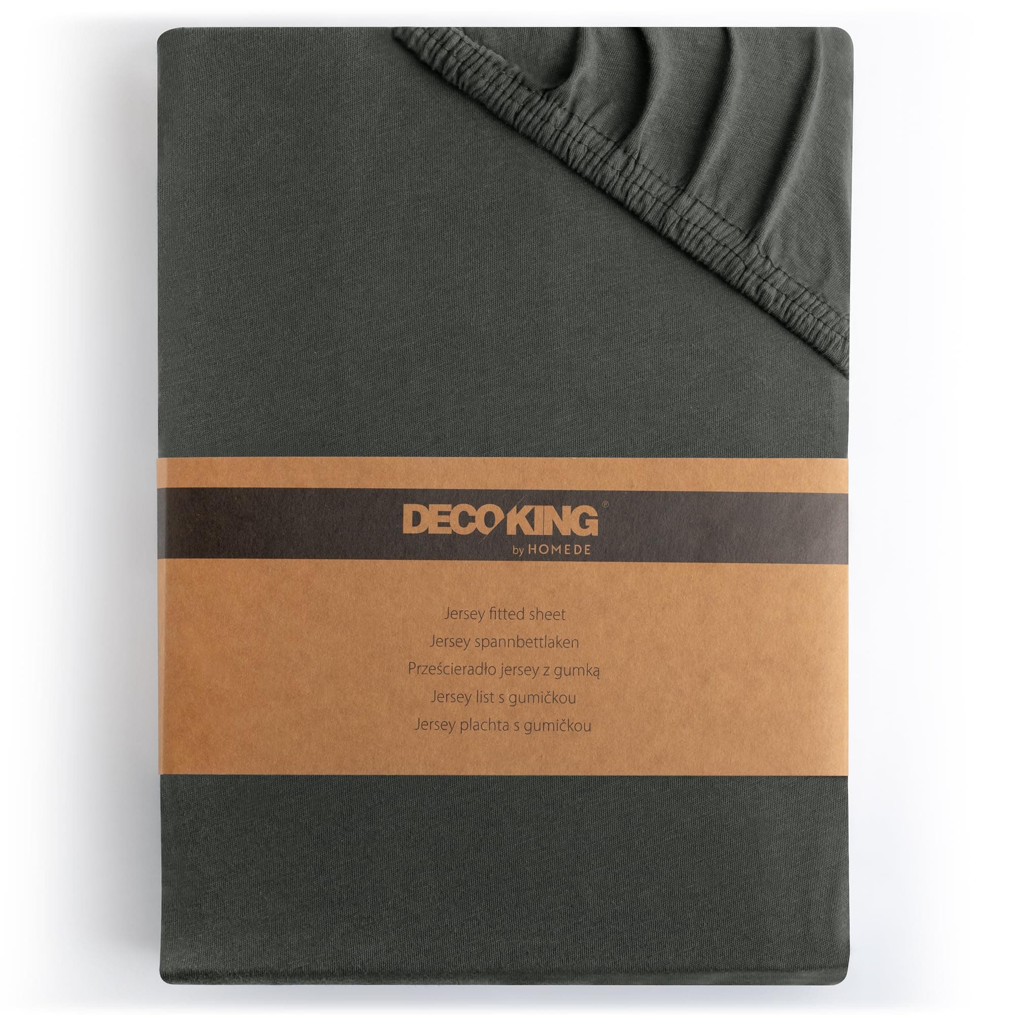 DecoKing Spannbettlaken 180 x 200 & 200 x 200 cm – 100% gekämmte Baumwolle (Jersey)