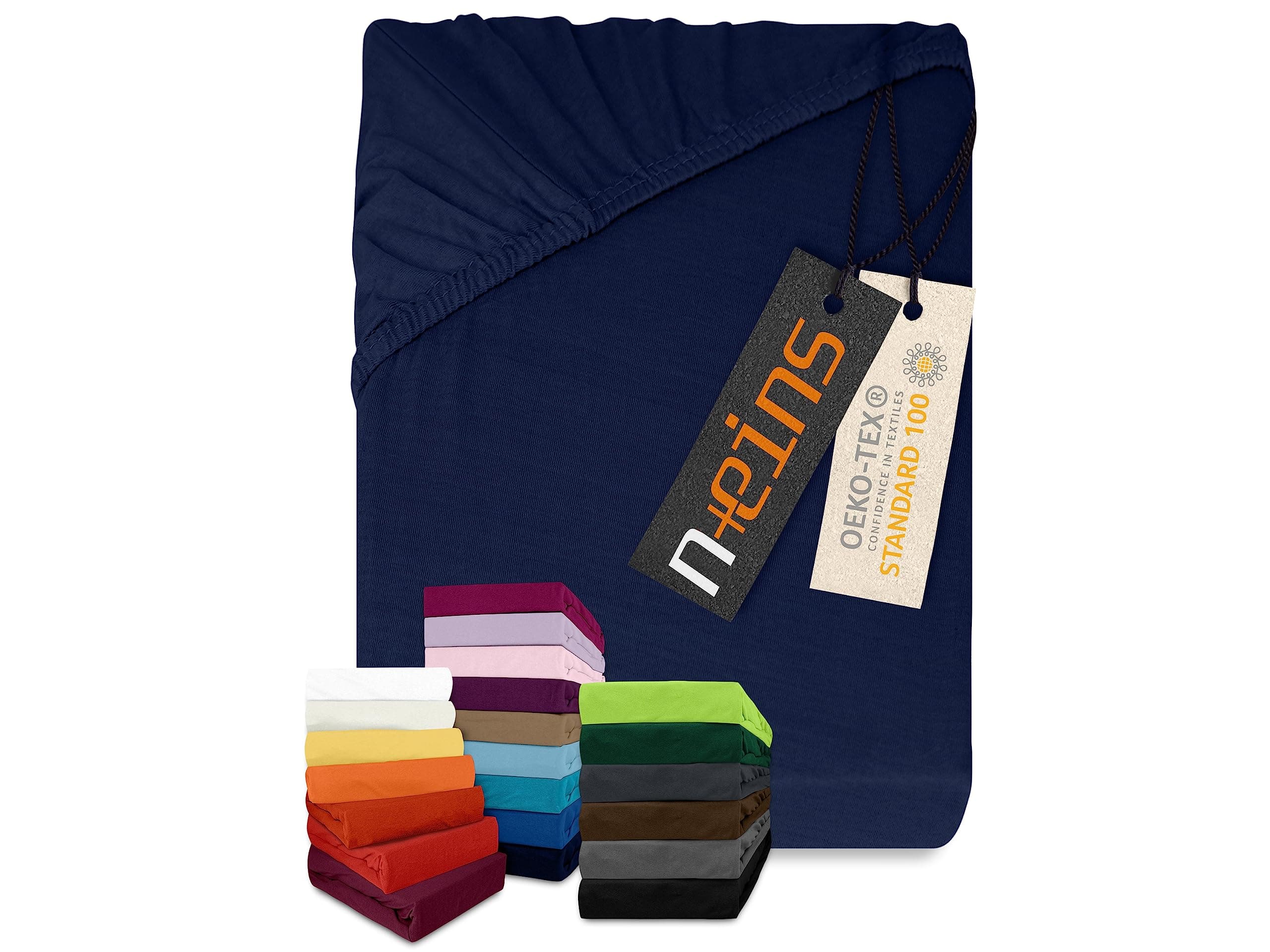 Klassisches Jersey-Spannbetttuch – 100% Baumwolle (OEKO‑TEX STANDARD 100) – 70 x 140 cm