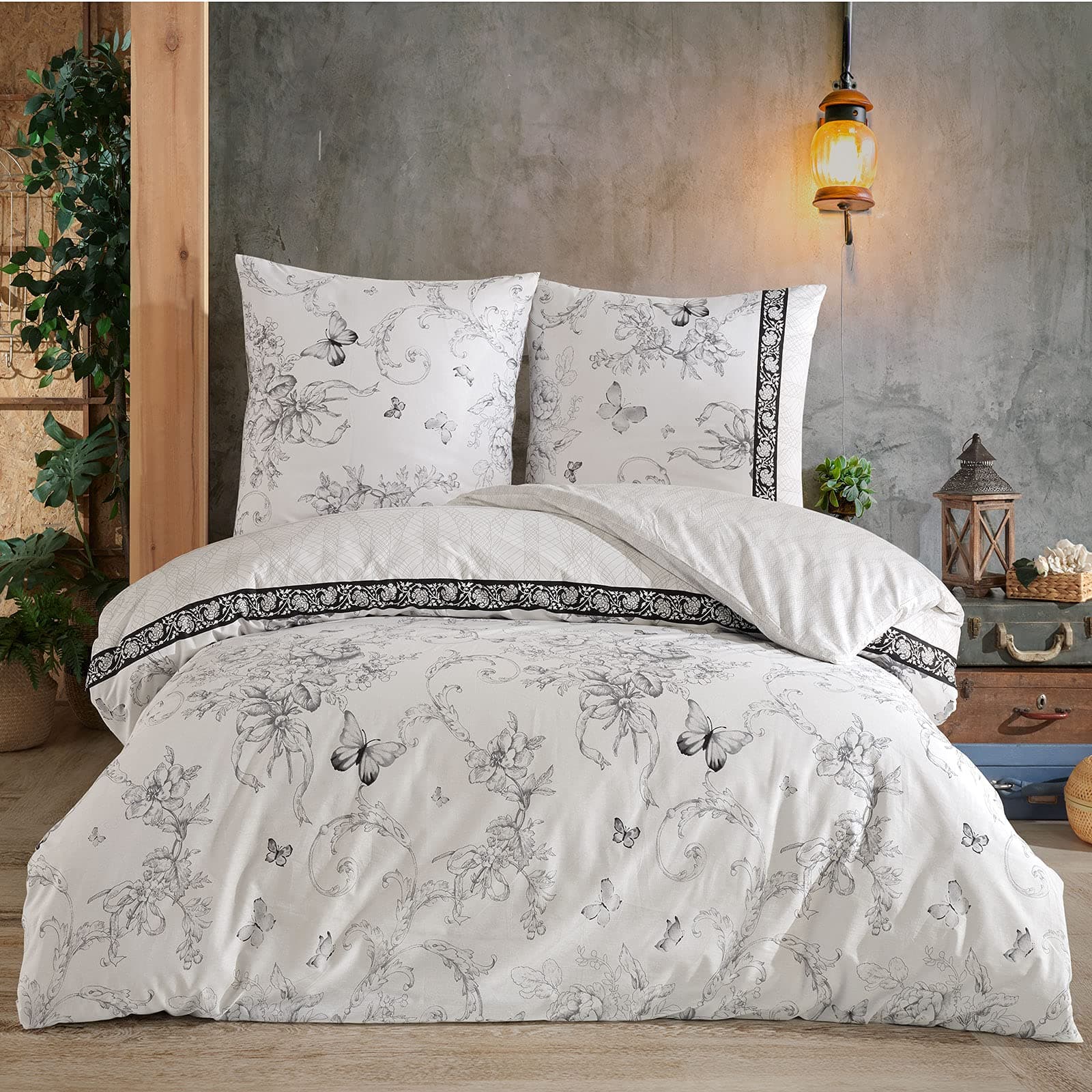 Buymax® Bettwäsche 200x200 3‑teilig (inkl. 2 x 80x80) – 100% Baumwolle Renforcé, OEKO‑TEX STANDARD 100